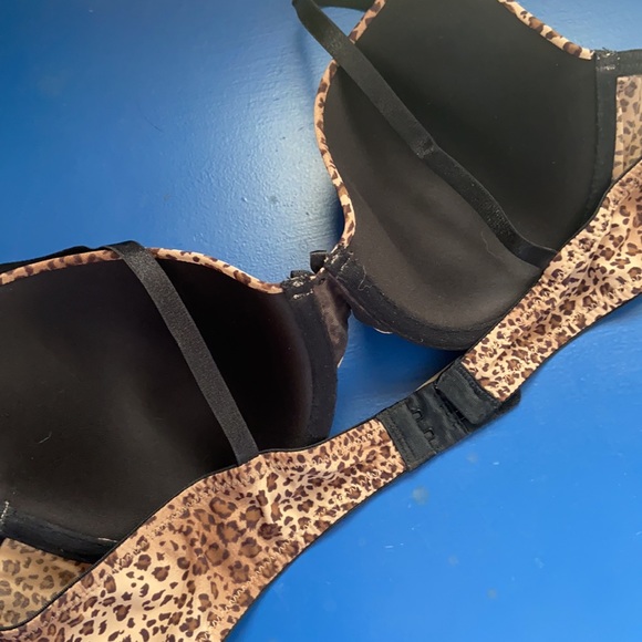 Maidenform lightly padded bra black leopard 38 B New - Picture 3 of 8
